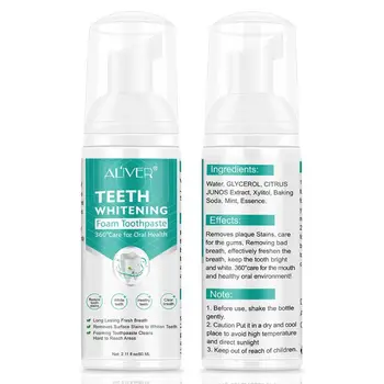 

Toothpaste Whitening Foam Natural Mouth Wash Mousse Teeth Whitening Teethpaste 6 GXMC