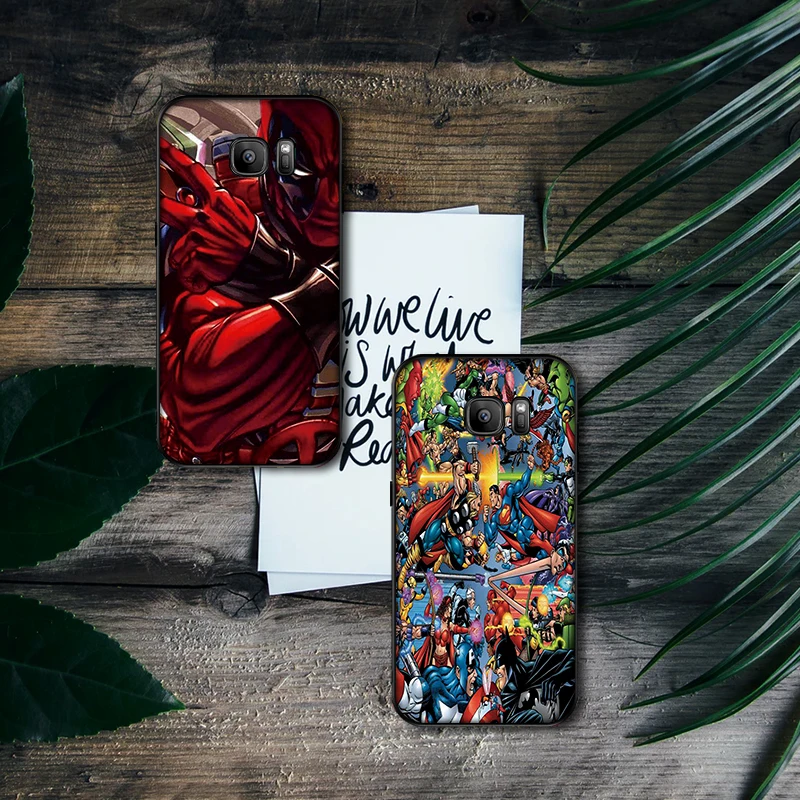 Мягкий силиконовый чехол для телефона Marvel Wade Winston Wilson Samsung Galaxy S6 S8 Edge S7 S9 Plus S10 S10E Note