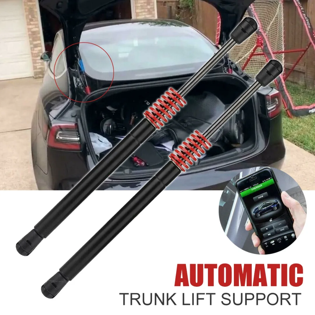 

High Quality 2pcs For Tesla Model 3 Automatic Luggage Lift Support Pneumatic Rear Trunk Struts Phone App Control