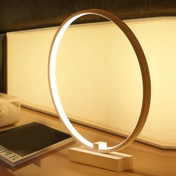 

LED Round Table Lamp Home Minimalist art Hand Controlled Schlafzimmer Lampe Study Bedroom Hotel Bedside Lamp Decoration