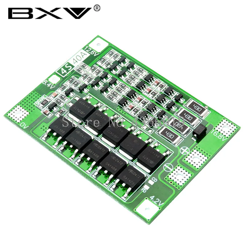 4S 40A 4S 20A 30A 40A 14,4 V 14,8 V 16,8 V Ток литий-ионный Батарея 18650 зарядное устройство BMS резервная плата - Цвет: 4S 40A