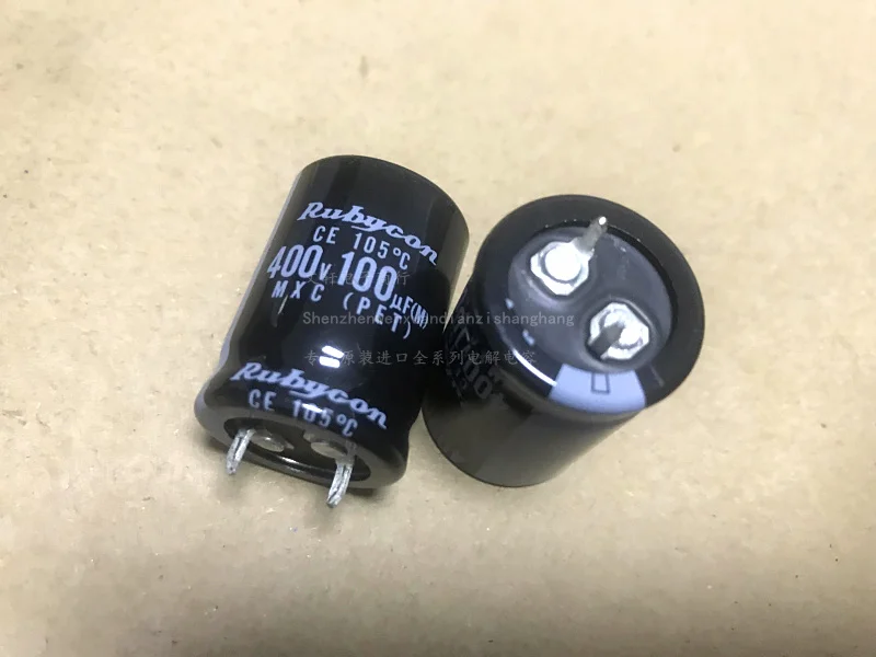 10 шт./30 шт Япония Рубин RUBYCON 400v100uf MXC 22x30 мм алюминиевый электролитический конденсатор с алюминиевой крышкой, Odroid реальные 100 мкФ 400v