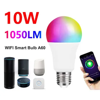 

Tunable White Smartlife light Bulb Work with Alexa Google Home LED WiFi Smart Light Bulb A60 10W Dimmable Dual White 2800K-6500K