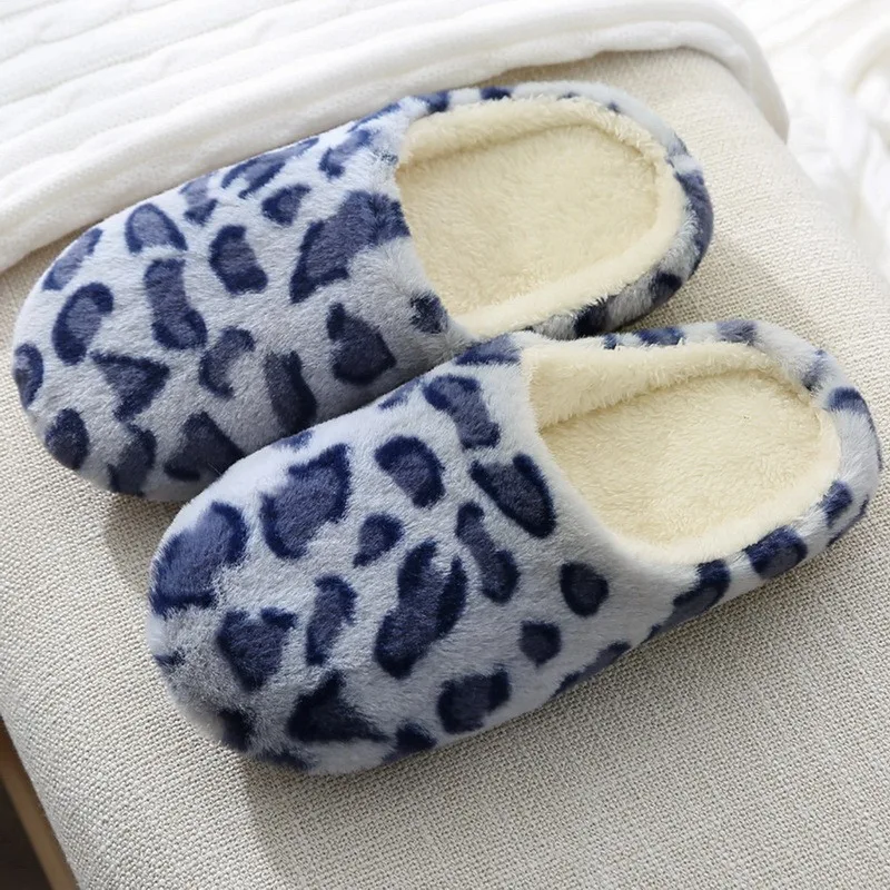 warm indoor slippers Soft Plush Cotton Cute Slippers Shoes Couple Unisex Non-Slip Floor Indoor Home Furry Slippers Women Shoes For Bedroom Hotel indoor and outdoor slippers Indoor Slippers