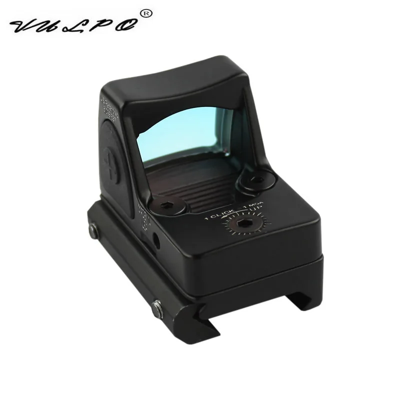 Vulpo Vermelho Dot Sigh Estilo Vermelho Ponto Vista com Interruptor para 20 mm Picatinny Ferroviário com Caça Airsoft m4 ak G36 M1911 Glock Ferroviário Lunetas Riflescopes 5 vista com interruptor para 20mm picatinny ferroviário