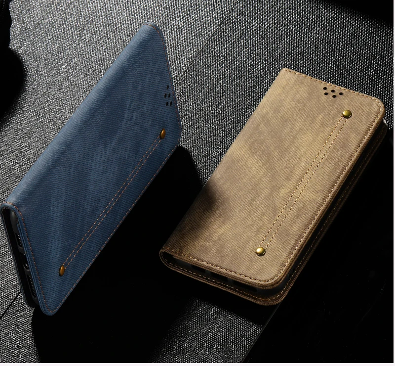 Винтажный джинсовый Магнитный чехол для Xiaomi Redmi Note 8T 10 7 6 Pro, кожаный чехол-книжка с бумажником для Xiaomi Redmi 9 CC9 8A 7A 9 T, чехол s