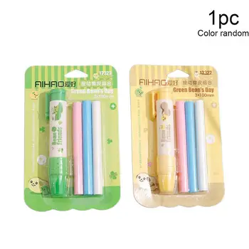 

Kawaii Stationery Beans Press Pencil Erasers Set For Kids Writing Novelty Tools For Students School White Clean Supply Pain J8U9