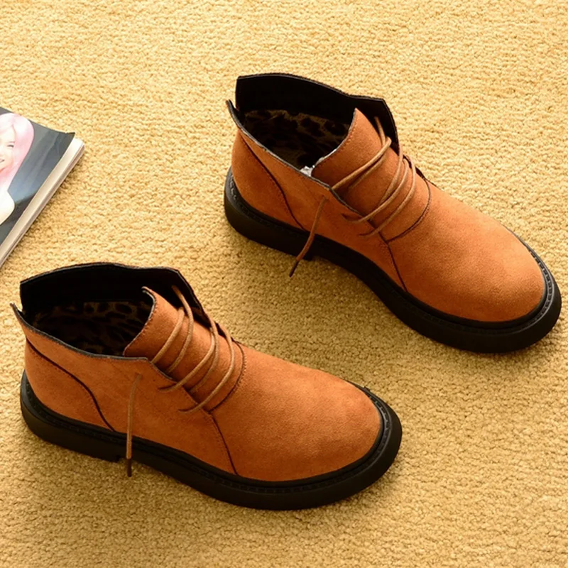 Camel for autumn Новая осенне-зимняя обувь; женские зимние ботинки; теплая плюшевая обувь; женская обувь на холодную зиму; Модные женские ботильоны; женские ботинки - Цвет: Camel for autumn
