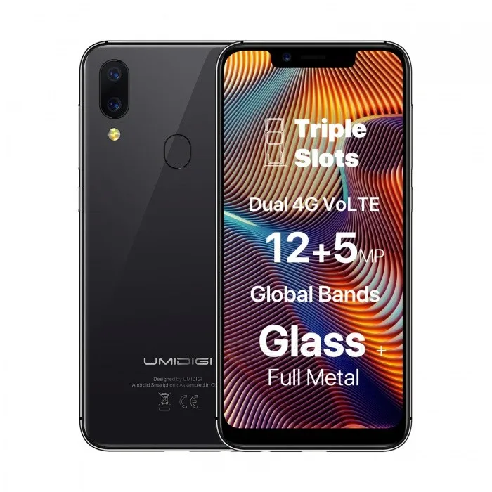 ceramics UMIDIGI A3 Pro 5," 19:9 полноэкранный смартфон 3 ГБ+ 32 ГБ Android 8,1 12 Мп+ 5 Мп мобильный телефон двойной 4G GSM+ FHD+ OTG разблокированный сотовый телефон - Цвет: ceramics