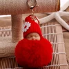 2022 New Cute Sleeping Baby Fluffy Pompom Plush Doll Hanging Pendant Key Ring Keychain/key ring Sleeping Baby Doll Keychain HOT ► Photo 2/6