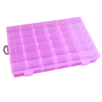 

36 Grid Transparent Plastic Storage Box Cosmetic Medicine Storage Box Earrings Beads Jewelry Storage Case