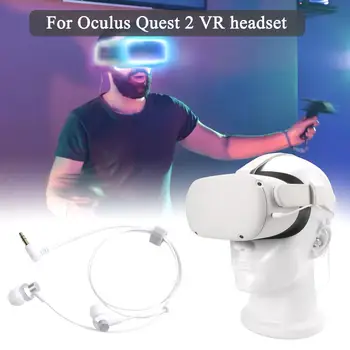 

VR Accessories Headphone For Oculus Quest 2 VR Headset Deep Bass Wire Earphone 3D 360 Degree Sound Earphones For Oculus Quest2