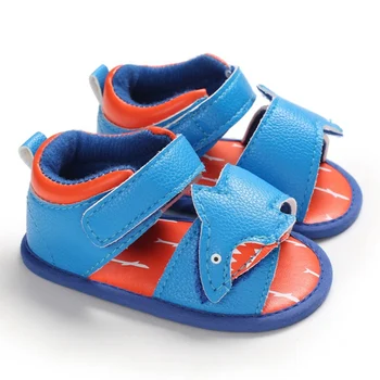 

Toddler Sandals Summer Newborn Baby Boys Girls Animal PU Leather Shoes Soft Bottom Anti-Slip Shoe 0-18 Months