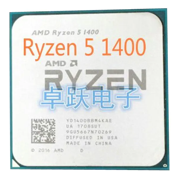 Четырехъядерный процессор AMD Ryzen 5 1400 R5 3 2 ГГц разъем AM4 бесплатная доставка |