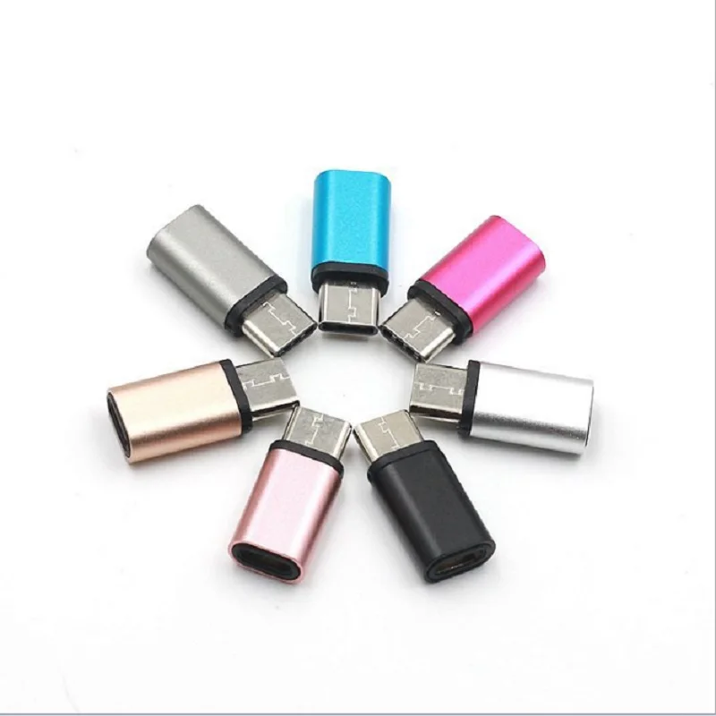 

USB Type C Male Connector to Micro USB Female Converter USB-C Type-C Adapter for OnePlus 2 HTC 10 Lumia 950 Nexus 5X 6P Macbook