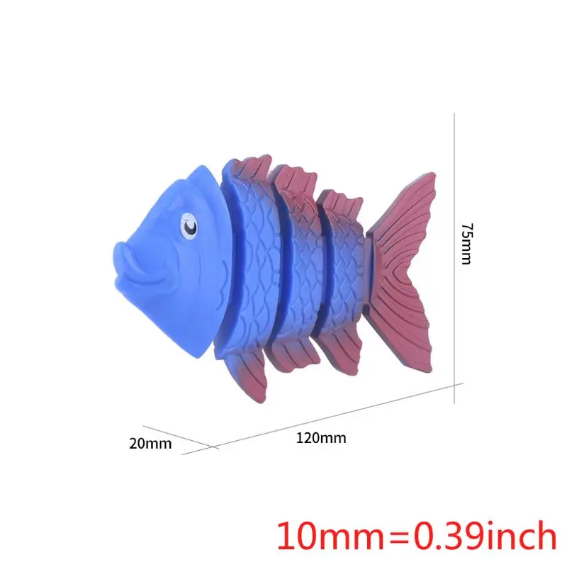 3 шт. моделирование 3D Дайвинг кости рыбка модель безопасный Дети Купание бассейн игрушка интеллект развивающие игрушки Детский подарок