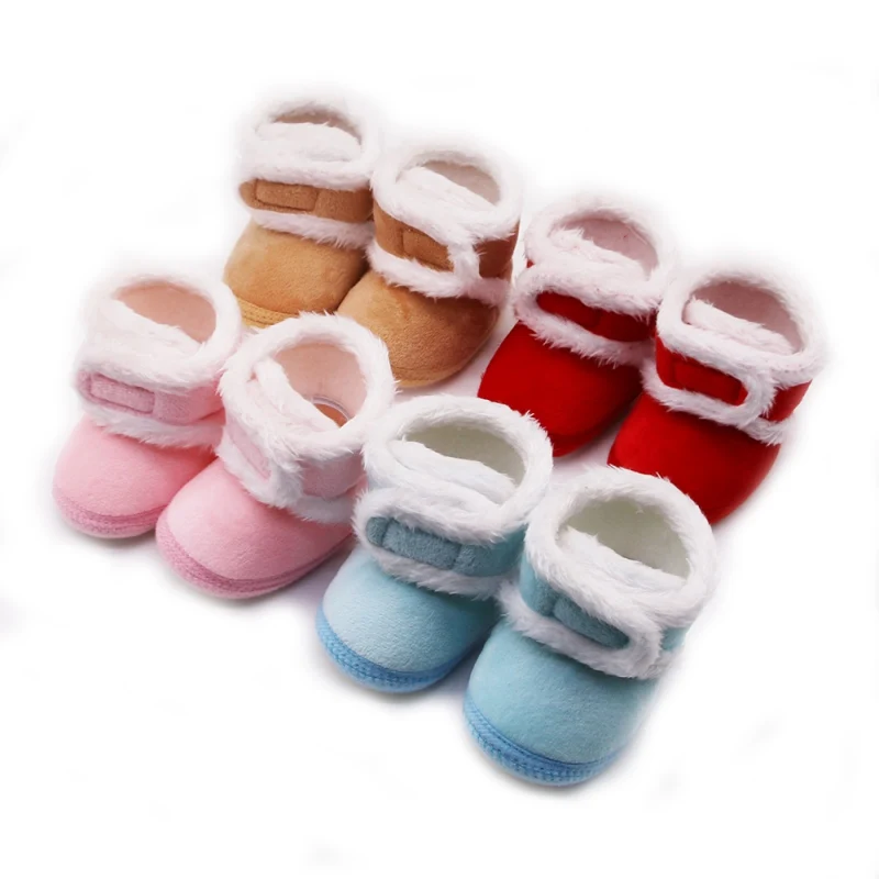 Baby Shoes Boy Girls Boots Winter Warm Cotton Sweaters Boots Booty Crib Toddler Shoes