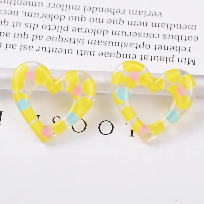 Resin Love Addition For Slime Charms Diy Polymer Filler Slime Accessories Sprinkles Toys Lizun Modeling Clay Kit For Children - Цвет: 2Pcs Yellow