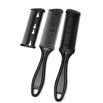

Pro Hair Comb Scissor Salon Tools Bangs Brush Hairdressing Trimmers Hair Comb Shaving Blades Cutting Thinning Beauty Styling