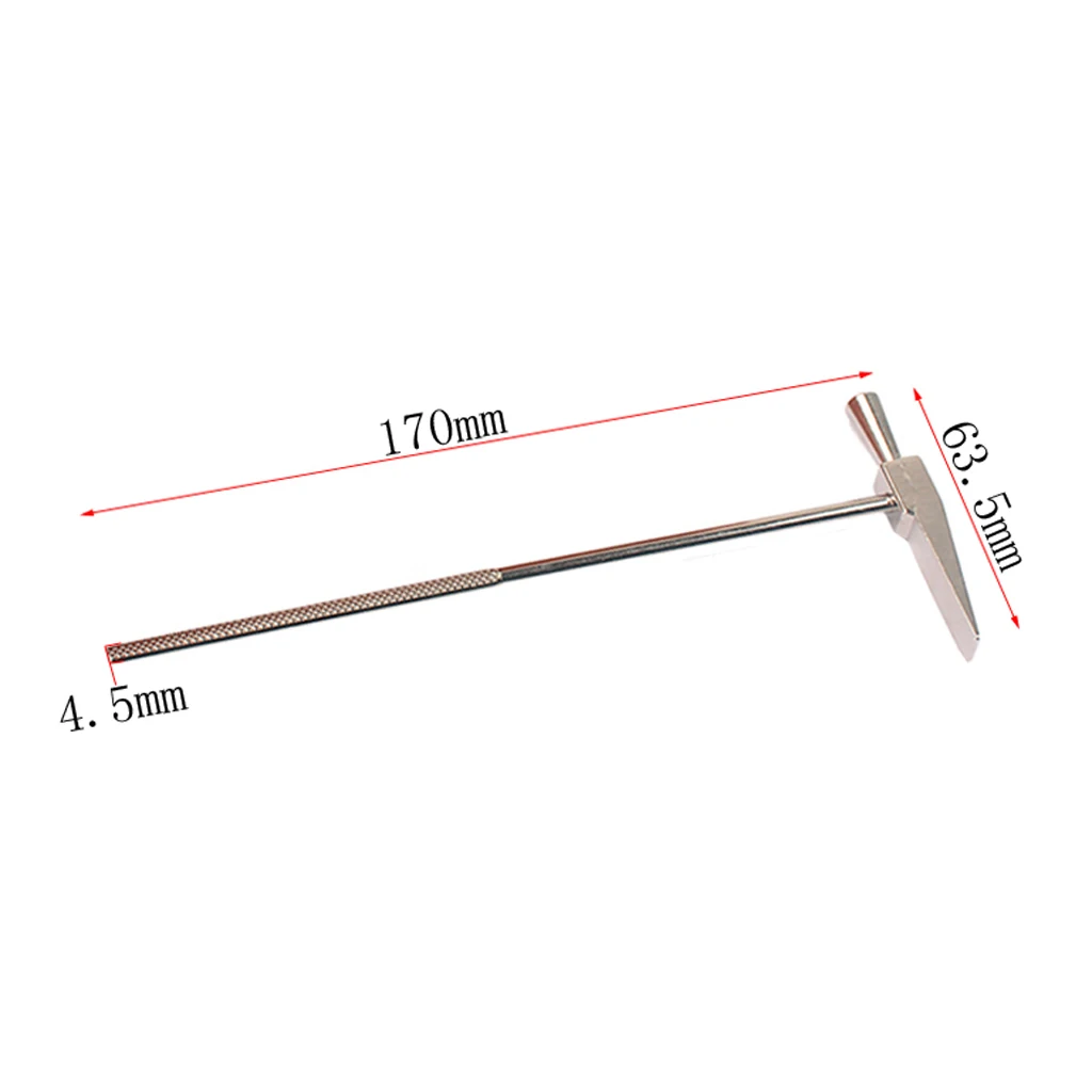 Durable Iron Kalimba Mbira Tuning Tool Lamellaphone Idiophone Parts Nickel Color