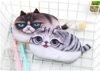 

Novelty cat pencil box stationery box gift lovely pencil box pencil bag school supplies
