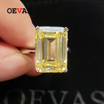 

OEVAS Classic 100% 925 Sterling Silver Created Moissanite Gemstone Wedding Engagement Diamonds Ring Fine Jewelry Gift Wholesale