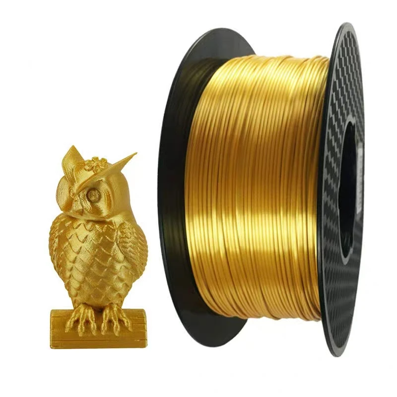 Pla filamento de seda dourada impressora 3d