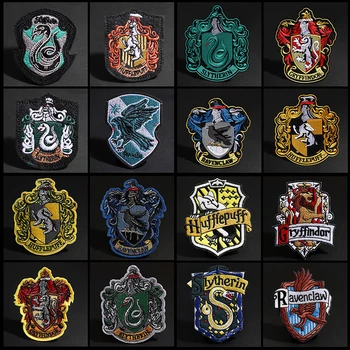

Magic Academy Diy Stickers Patches Magic Robe School Badge Embroidery Patch Children's jacket pants T-shirt clothing accessories