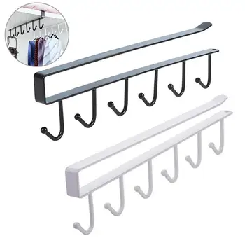 

Hanging Utensil Holder Hooks Rack Cup Holder Under Cabinet for Kitchen Bathroom in stock