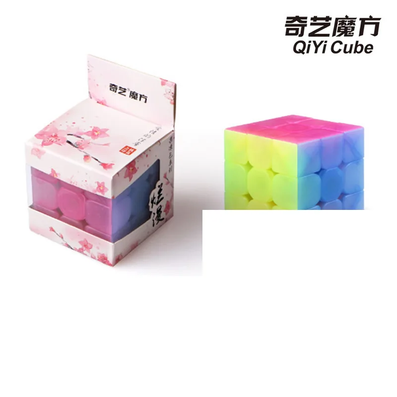 QiYi Warrior W 3x3x3 Jel ly волшебный куб MoFangGe 3x3 Cubo Magico Профессиональный Neo скоростной куб головоломка антистресс игрушки