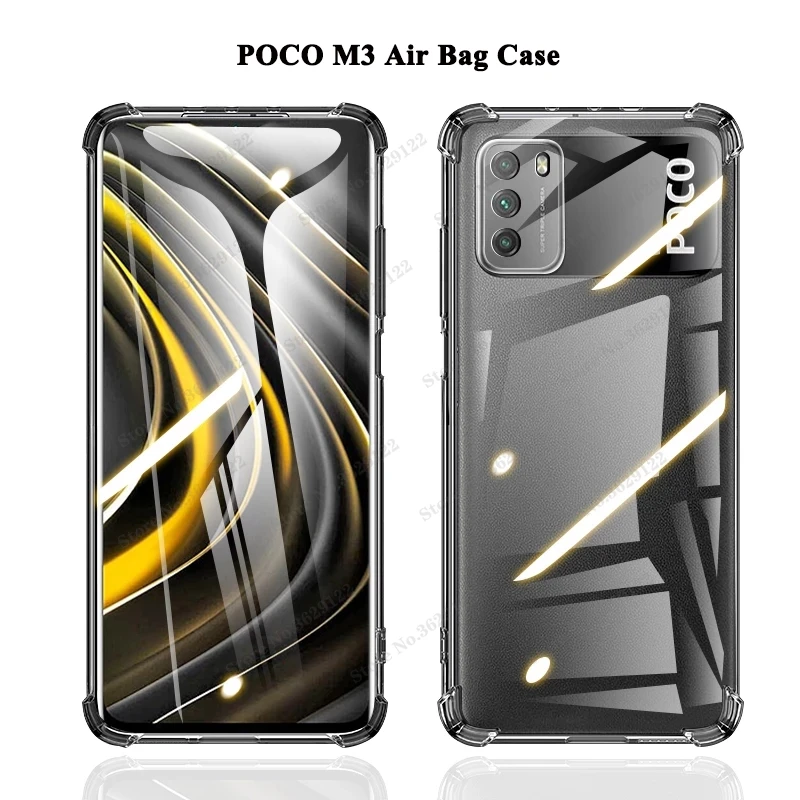 

Shockproof Case For Xiaomi Poco M3 Case for Xiaomi Poco M3 X3 F2 Pro Cover Fundas Soft Silicone Air Bags Phone Cases For Poco M3
