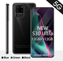 Téléphone portable S30 Ultra 7.2 pouces, smartphone 4G 5G, Octa Core, android 10.0, 12 go de RAM, 512 go de ROM, Version globale