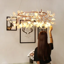 Luces colgantes de ramas de árbol Nodric, lámpara LED con foco para sala de estar, restaurante, apartamento, Arte Creativo, decoración