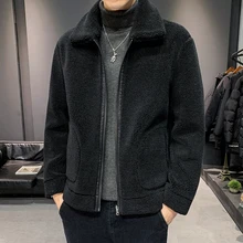 Мужская Флисовая меховая пушистая Куртка Теплая Верхняя одежда Куртки мужские сохраняющие тепло кожаные меховые свободные пальто ветрозащитная куртка Cuero Hombre