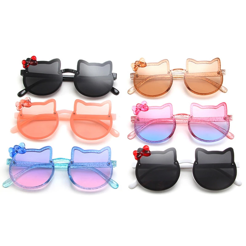 Butterfly Children Sunglasses Cat Blue Pink Glasses Girls Cute Kids Eyeglasses Colored Lenses Boys Baby Shades Vogue Trends 2021 Baby Accessories cute	