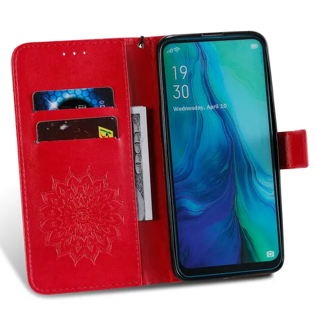 Для Reno 10X Zoom Роскошный кожаный чехол для OPPO Reno 10X Zoom чехол CPH1919 чехол для телефона для OPPO Reno 10 X Zoom X10 флип-чехол
