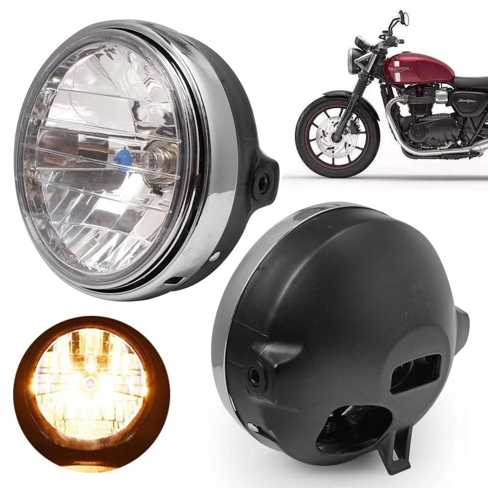 bølge slot Aktuator 7 Inch Motorcycle Headlight Round H4 LED Head Lamp for Honda for Kawasaki  for Suzuki for Yamaha| | - AliExpress