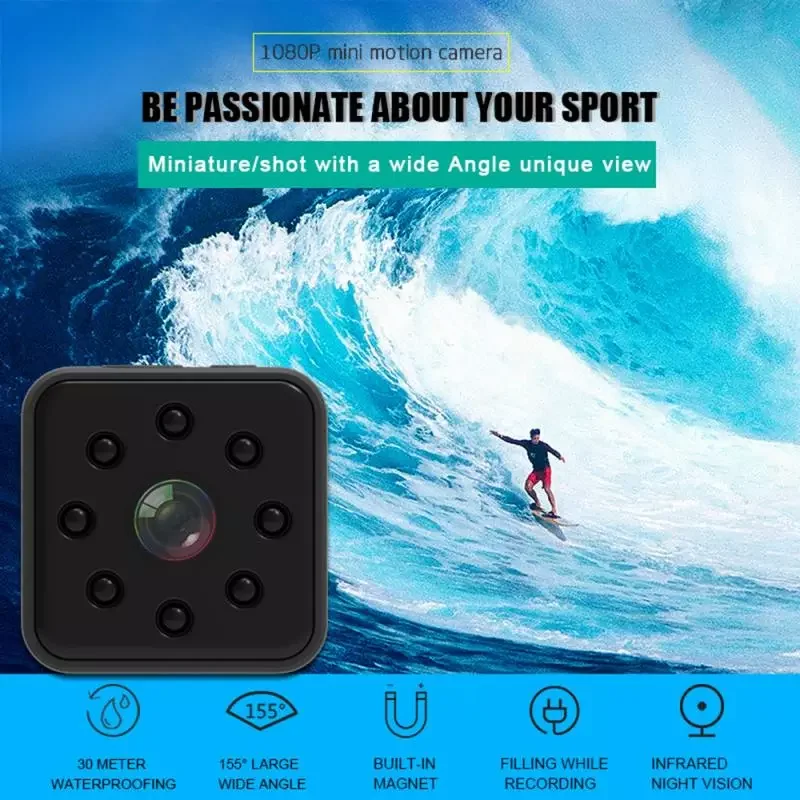 Sq23 Network Mini Camera Hd Wifi Small Waterproof Camera Cam 1080p ...