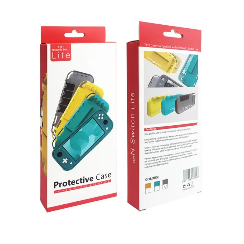 For Switch Lite Mainframe Protective Cover With Grip NS Mini TPU Non-slip Protective Shell With Card Slot