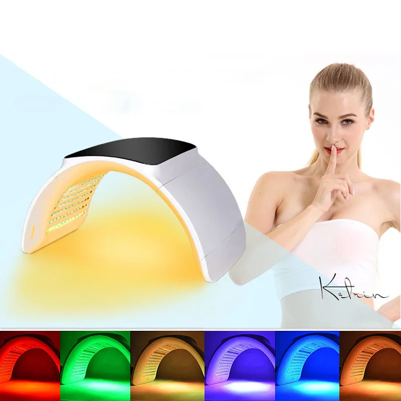 Professional Photon PDT Led Light Facial Mask Machine 6 Colors Acne Treatment Face Whitening Skin Rejuvenation Light Therapy