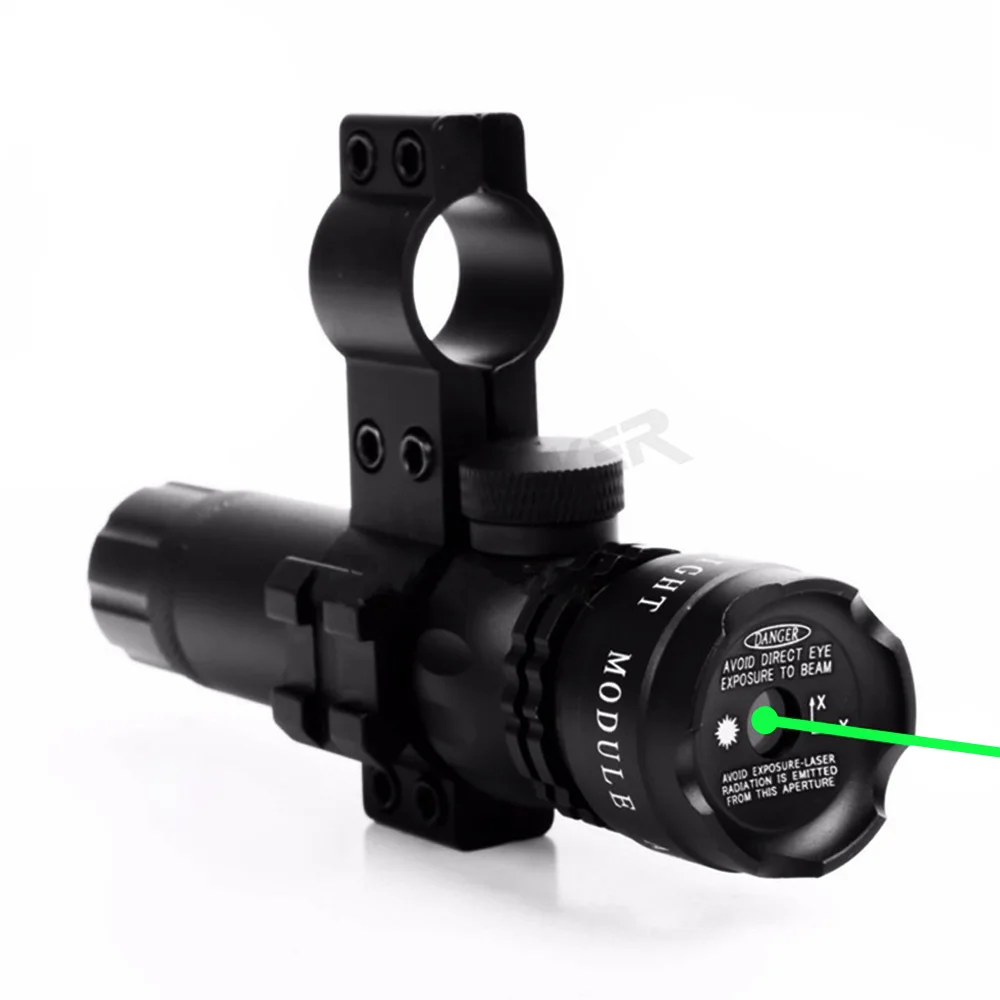  Powerful Green Laser Optical Sight Scope with Rail Mount for 20mm Pistol and Rifle Airsoft Gun Rifl