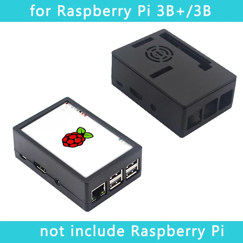 Beste Raspberry Pi 3 Model B + 3.5 Inch Touchscreen 480*320 Tft Lcd + Abs Case Zwart Grijs Doos ook Voor Raspberry Pi 4 Model B 3B +
