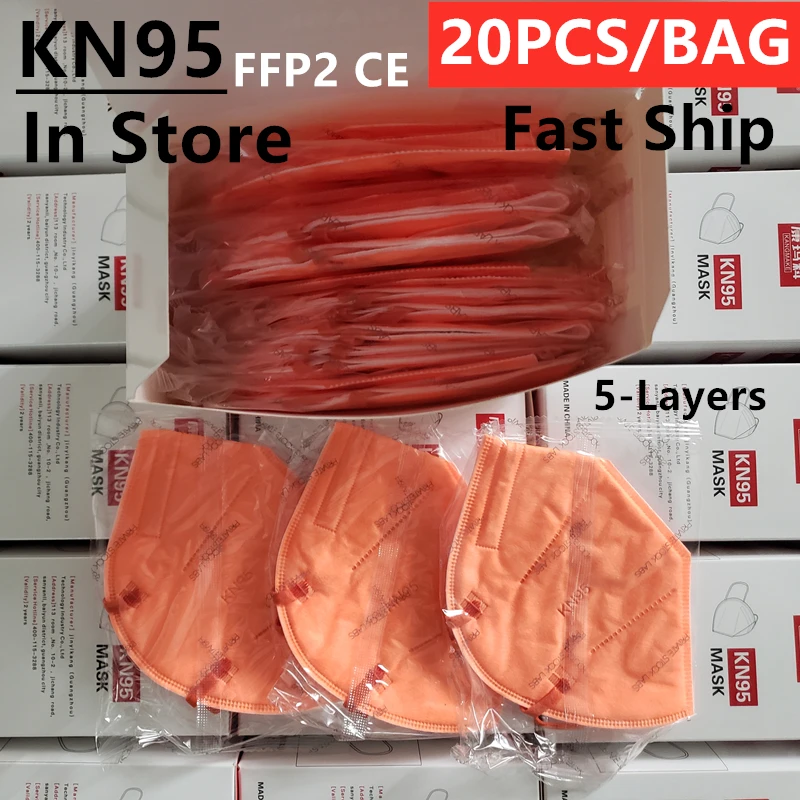 Kangmake Orange Independent Kn95 Maschere Per Il Viso Mаски Mascarillas Ffp2 Certificati Mascherine Certificato Fpp2 Masque Worldkapjes