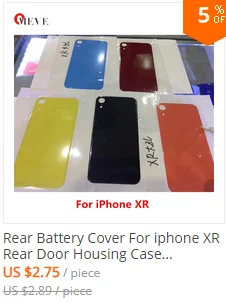 Для iphone 8 8 Plus X Задний стеклянный корпус+ клейкая задняя кристальная панель пластина крышка батареи корпус+ Европейская версия