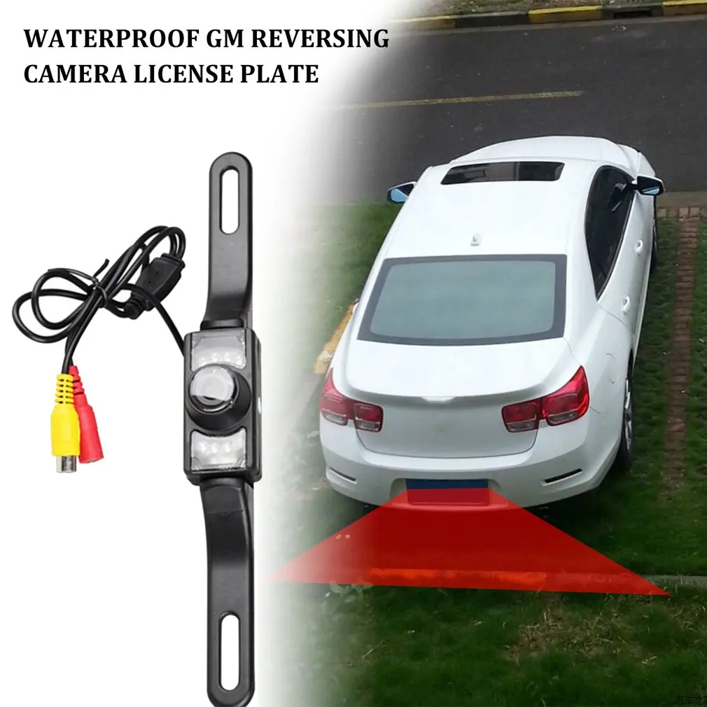 Car Rear View Camera Reverse Backup Camera License Plate 12 IR LED Night Vision