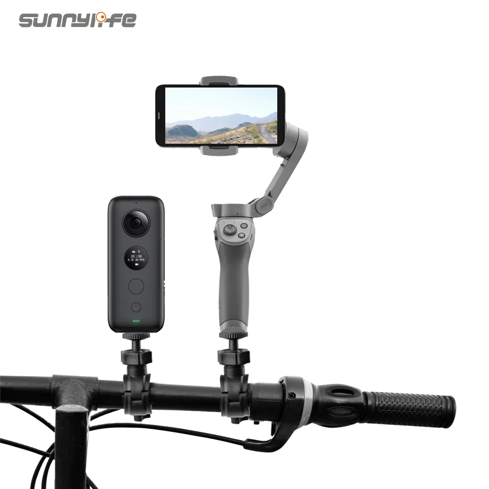 Велосипедный зажим держатель зажим для OSMO Mobile 2 3/Insta360 One X Спортивная камера предотвращает встряхивание анти-качели защитный замок