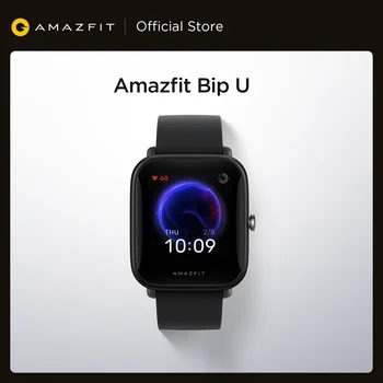 Reloj inteligente Amazfit Bip U resistente al agua hasta 5atm, reloj inteligente deportivo con pantalla a Color y seguimiento para teléfono Android iOS