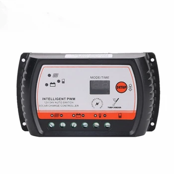 

10A Solar charge and discharge controller with USB output 12V/24V Automatic switch LCD digital display PWM