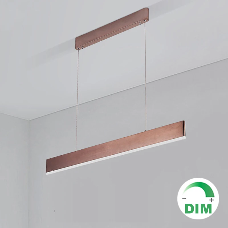 Linear Led Pendant Lamp Modern Hanging 