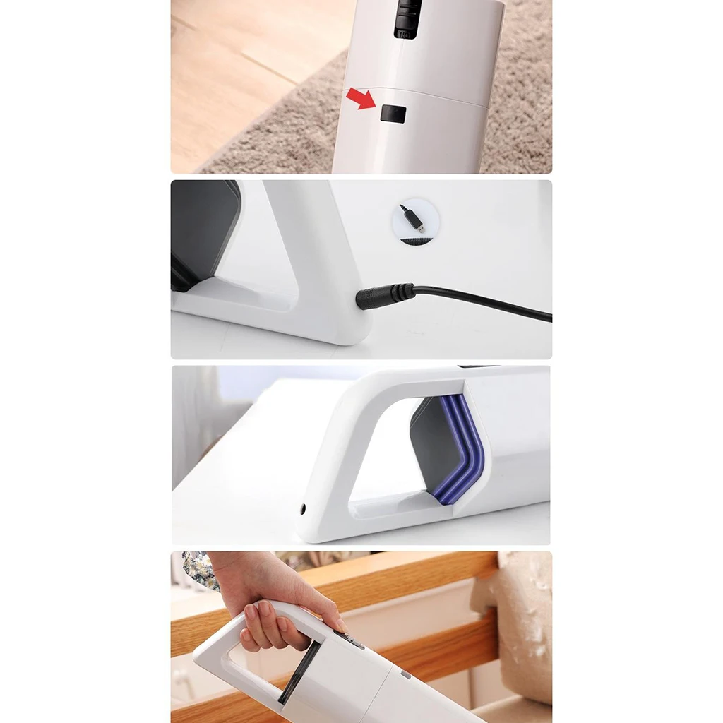 Handheld Vacuum Cordless Rechargeable Car Vacuum Cleaner Dog Cat Hair Suction